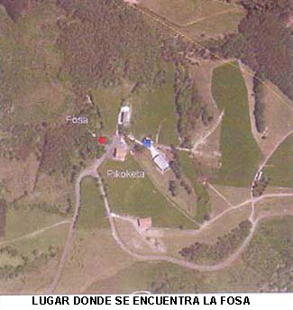 Lugar donde se encuentra la fosa