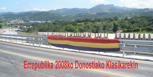 Bandera errepublikarrak Donostia-Donostia Klasikan