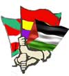 Ikurriña, drepeau republicaine etdre drapeau palestinien