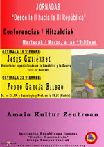 Cartel de las conferencias